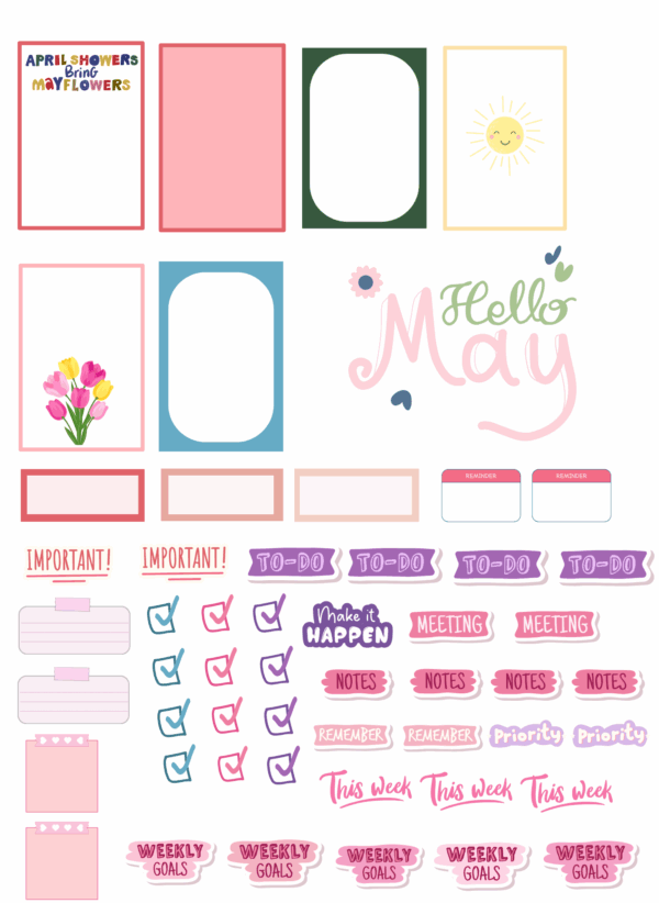 May Planner Stickers - Image 2